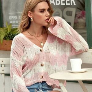 Open Knit Bottom hen Sweater